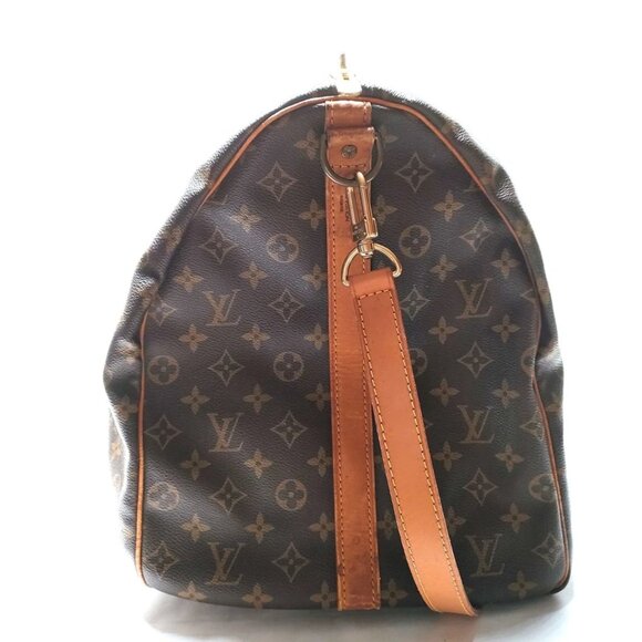 Louis Vuitton LV Boston Bag Keepall Bandouliere 60 Brown Monogram 599-051925 - Picture 3 of 9
